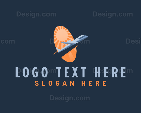 Airplane Flight Travel Logo