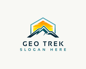 Mountain Peak Hiking logo design