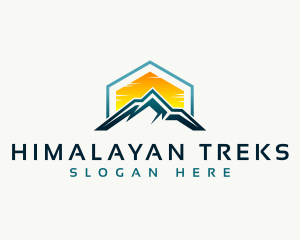 Mountain Peak Hiking logo design