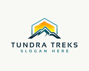 Mountain Peak Hiking logo design