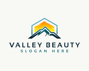 Mountain Peak Hiking logo design