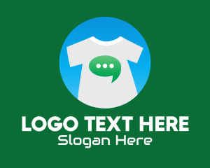Message - Message Bubble Shirt logo design