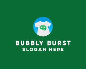 Message Bubble Shirt logo design