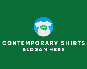 Message Bubble Shirt logo design