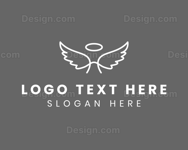 Heavenly Angel Wings Logo