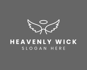 Heavenly Angel Wings logo design