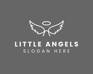 Heavenly Angel Wings logo design