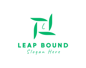 Organic Leaf Floral Branch  logo design