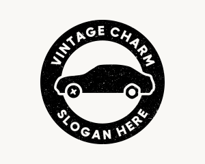 Grunge Car Repair Badge logo