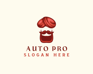 India Turban Beard Logo