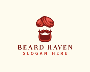 India Turban Beard logo design