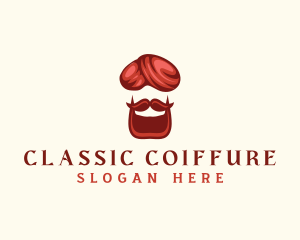 India Turban Beard logo design