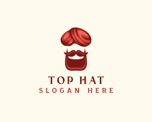 India Turban Beard logo design