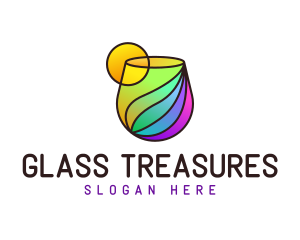 Colorful Cocktail Drink logo