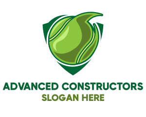 Tennis Ball Shield logo design