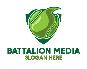 Tennis Ball Shield logo design