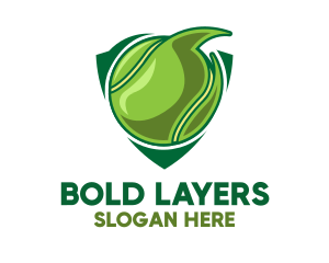 Tennis Ball Shield logo design