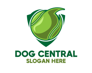 Tennis Ball Shield logo design