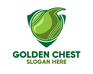 Tennis Ball Shield logo design