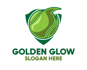 Tennis Ball Shield logo design