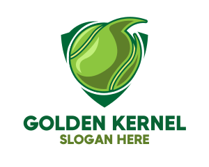 Tennis Ball Shield logo design