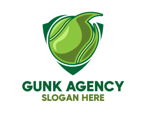 Tennis Ball Shield logo design