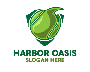 Tennis Ball Shield logo design