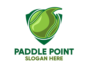 Tennis Ball Shield logo design