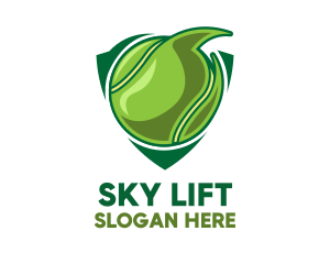 Tennis Ball Shield logo design