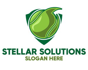 Tennis Ball Shield logo design