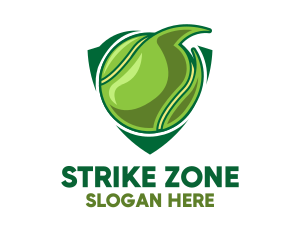 Tennis Ball Shield logo design