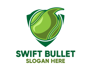 Tennis Ball Shield logo design