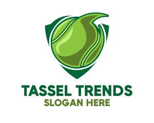 Tennis Ball Shield logo design