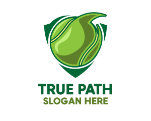 Tennis Ball Shield logo design