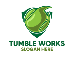 Tennis Ball Shield logo design