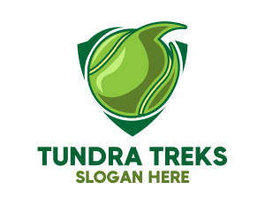 Tennis Ball Shield logo design