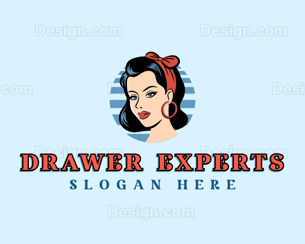 Model Pinup Woman Logo