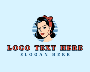 Model Pinup Woman Logo