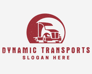 Red Freight Trucking  logo design