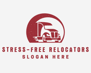 Red Freight Trucking  logo design