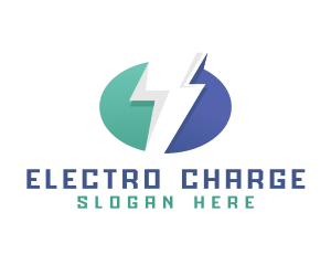 Thunder Charging Volt logo design