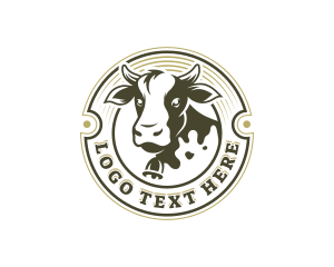 Cattle Livestock Cow Logo