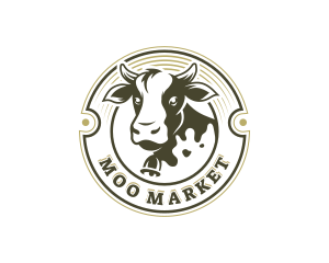 Cattle Livestock Cow logo