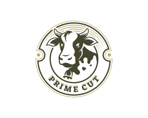 Cattle Livestock Cow logo