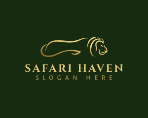 Lion Safari Hunter  logo design