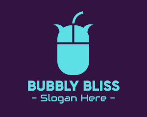 Mouse Chat Bubbles logo design