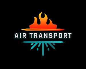 Fire Heat Cooling logo design