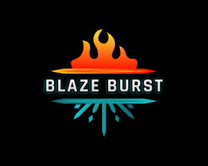 Fire Heat Cooling logo design