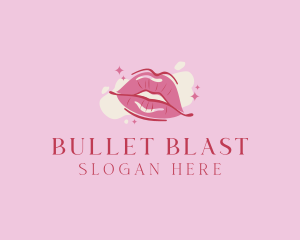 Lips Beauty Lipstick  logo design