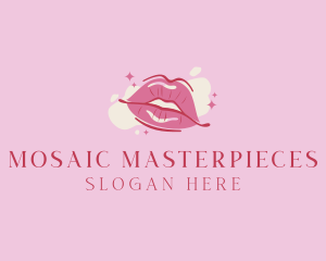 Lips Beauty Lipstick  logo design